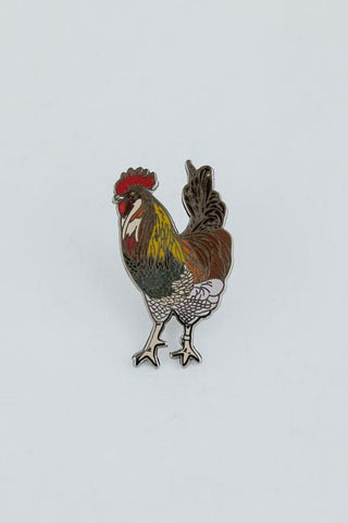 Enameled Pin - Rooster