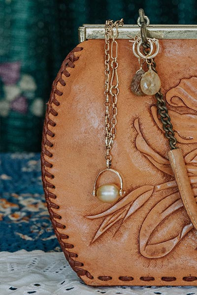 Fob Necklace - South Seas Pearl 14K