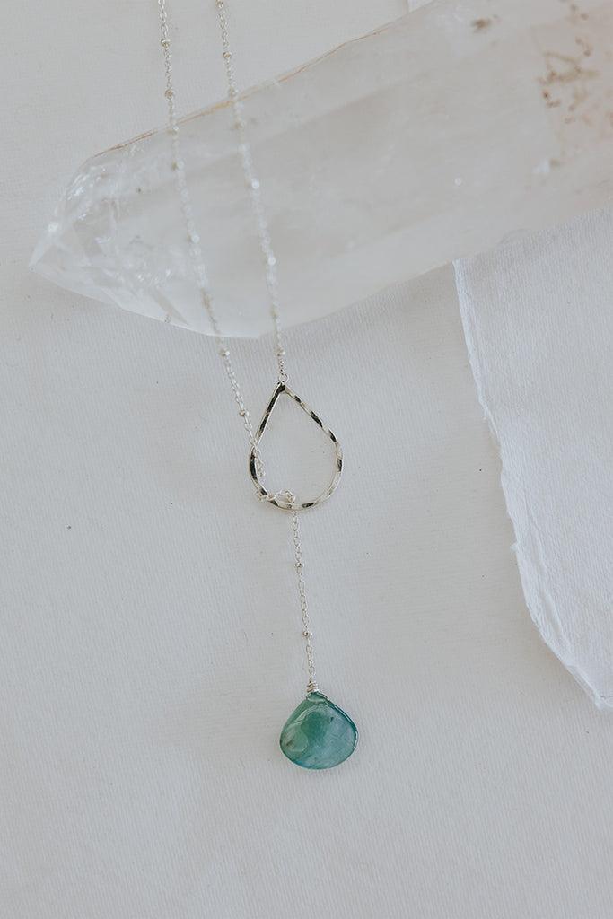 Lariat Necklace - Grandidierite