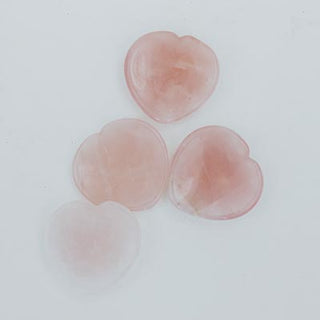 Rose Quartz Heart Meditation Stone