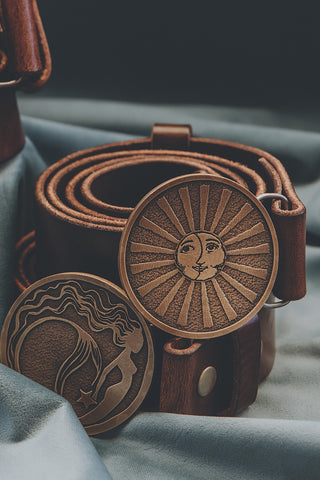 Sun + Moon Belt Buckle