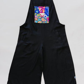 Wings Hawaii Sun Pocket Overalls in Black