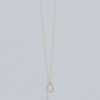 Lariat Necklace - Sunstone
