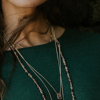 emerald cut pink sunstone 14k rose gold