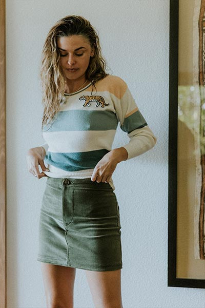 Retro Pocket A-Line Mini - Moss