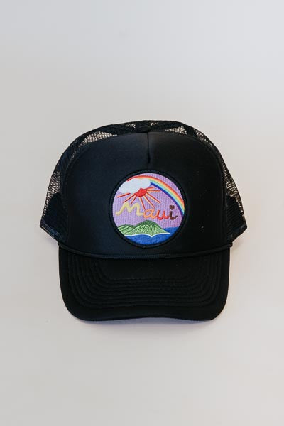 Maui Trucker Hat- Black