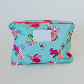 Wings Hawaii foldable Tyvek adventure tote in kokio hibiscus print