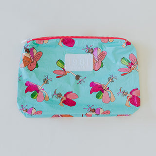 Wings Hawaii foldable Tyvek adventure tote in kokio hibiscus print