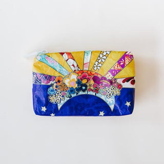 wings hawaii tyvek adventure pouches in sun + moon collage print