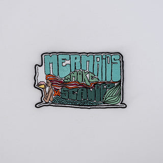 Embroidered Patch - Mermaids Smoke Seaweed