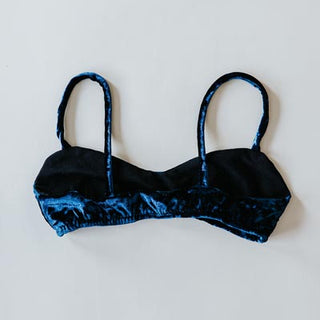 Velvet Bralette - Turquoise