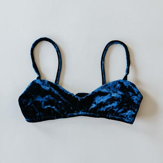 Velvet Bralette - Turquoise