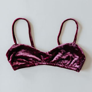Velvet Bralette - Rose