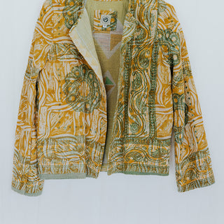 Vintage Kantha Jacket - Golden Glow