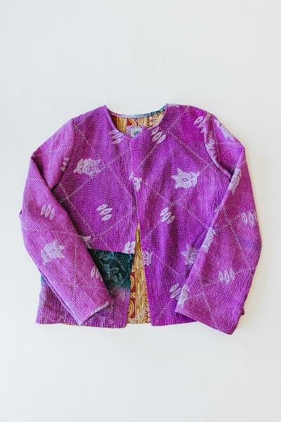 Vintage Kantha Jacket - Medium