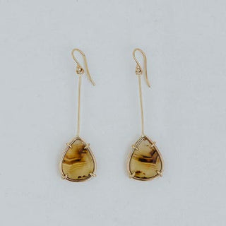 Vortex Earrings - Montana Agate