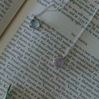 Rose Quartz Gold Dewdrop Necklace Hawaii