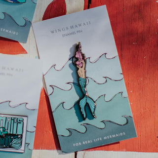 Enameled Pin - Drifter Mermaid