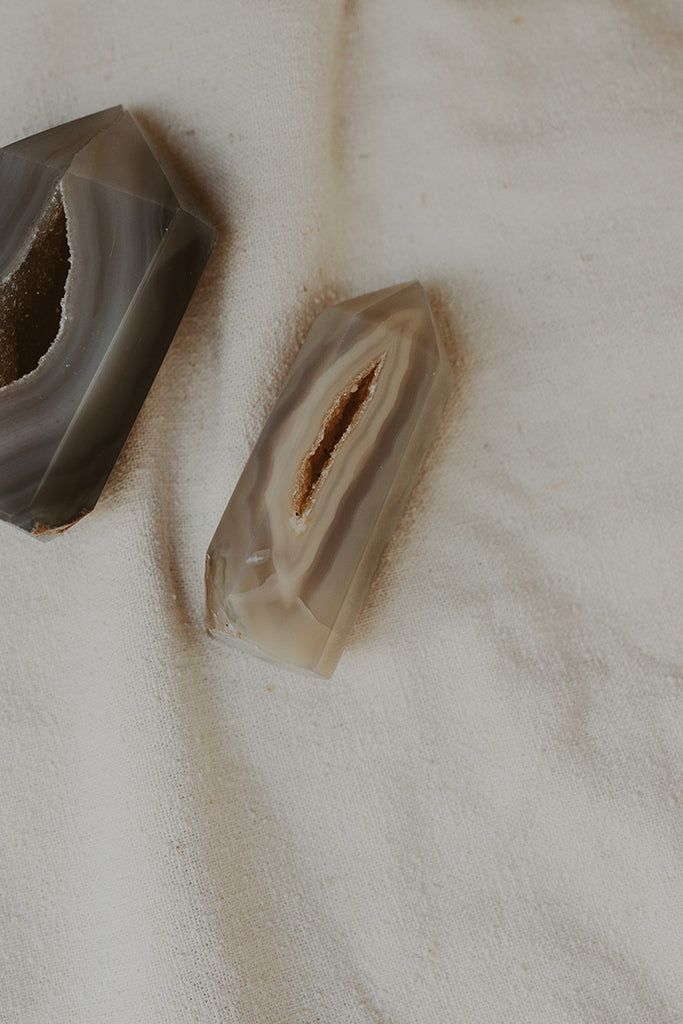 Quartz & Agate Geode Tower