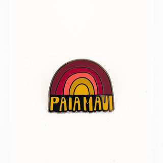 wings hawaii paia maui rainbow enamel pin