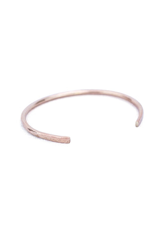 wings hawaii cuff bracelet hammered out at ends to create small flare in 14 karat gold fill