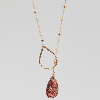 Lariat Necklace - Sunstone