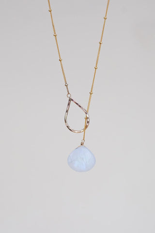 Lariat Necklace - Moonstone