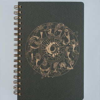 Wings Hawaii zodiac journal - charcoal front
