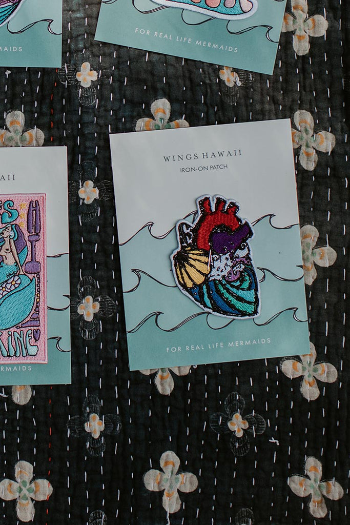 Embroidered Patch - Ocean Heart