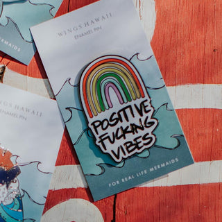Enameled Pin - Positive Vibes