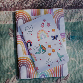 Mermaid Rainbow Mini Journal