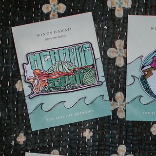 Embroidered Patch - Mermaids Smoke Seaweed