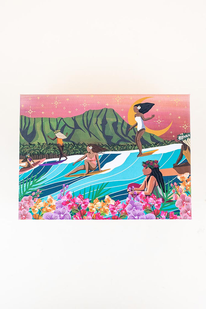 surf shack puzzle A super fun puzzle made of premium 100% recycled Eska board. Printed with non-toxic inks and a matte finish. Art by illustrator Michi Pichel from the Philippines.