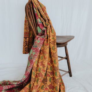 Vintage Kantha Blanket "V"