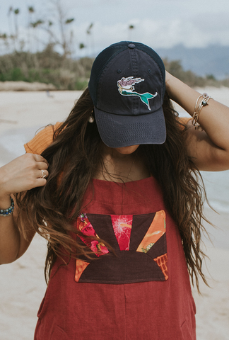 Dad Hat with Mesh - Seastar Mermaid