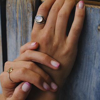 Evil Eye Ring - Moonstone