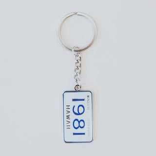 Wings Hawaii Enameled Keychain - 1981