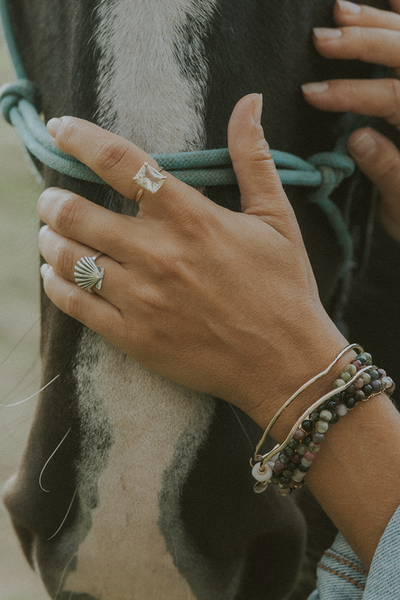 Forever Sunrise Shell Ring