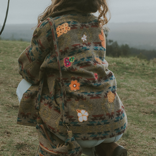 Aztec Army Jacket - Rainbow