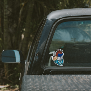 Ocean Heart Sticker