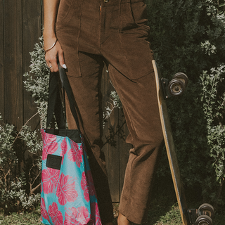 Retro Pocket Pants - Brown Corduroy