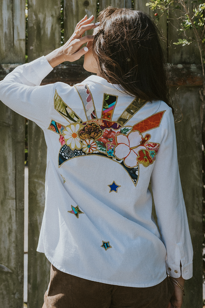 Sun + Moon Linen Blouse