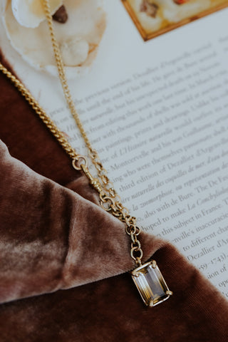 FOB Necklace - Bi-Color Citrine | GF