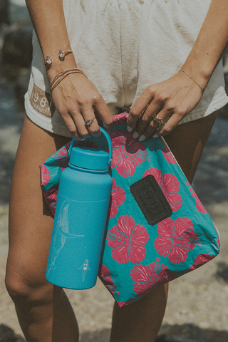 Whale Dance Water Bottle - Sky Blue