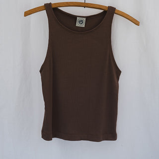 Bridget Cropped Tank - Walnut