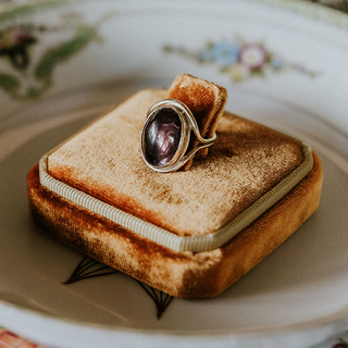 Evil Eye Ring - Pink Tourmaline 14K