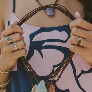 Leather Necklace - Trolleite