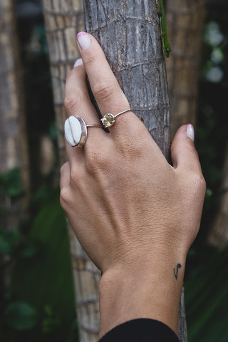 Prong Set Ring - Feldspar