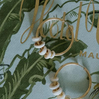 Wings HAwaii Multi Puka Endless Hoop Earrings 14k gold fill