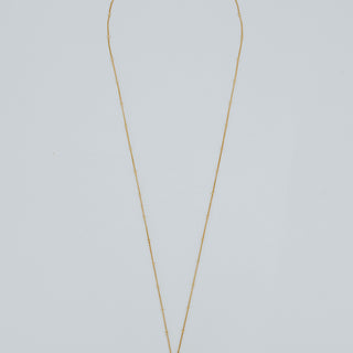 Gold Hawaiian Charm Necklace aquamarine gemstone chain maui charm